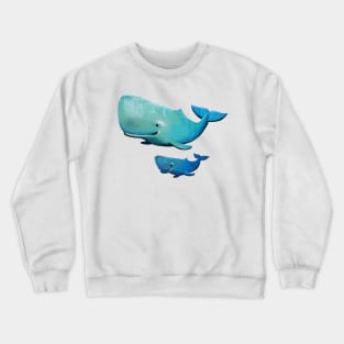 Whale mom and kid Crewneck Sweatshirt